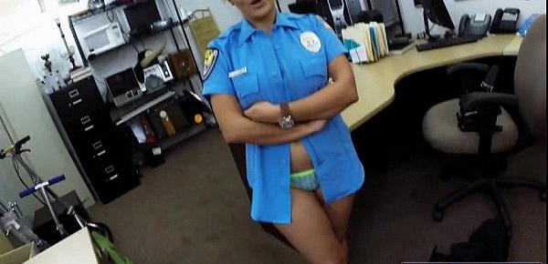  Latina police lady blows and fucks pawnshopowner for more cash
